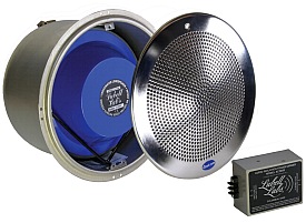 Lubell 9484 Unterwasserlautsprecher mit Einbaunische aus Edelstahl, Gitter und Übertragerbox